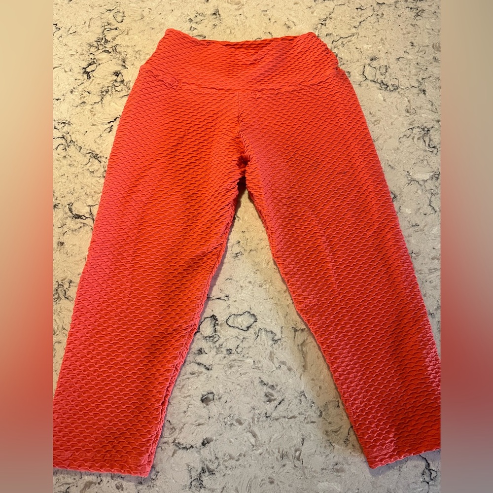Cropped croco leggings